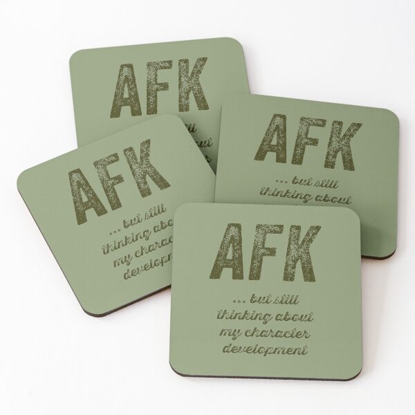 Item preview, AFK ... but still thinking about my character development designed and sold by sandpiperstudio.