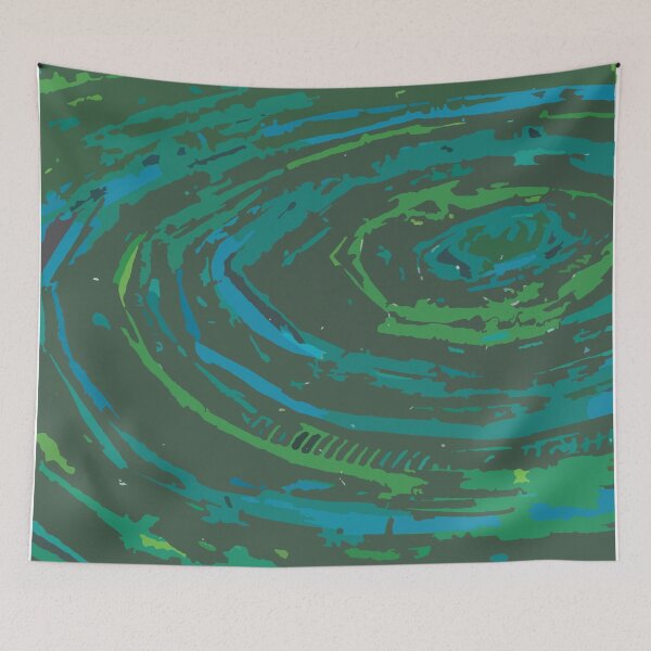 Item preview, Coiled Greens & Blues designed and sold by PSCSCo.
