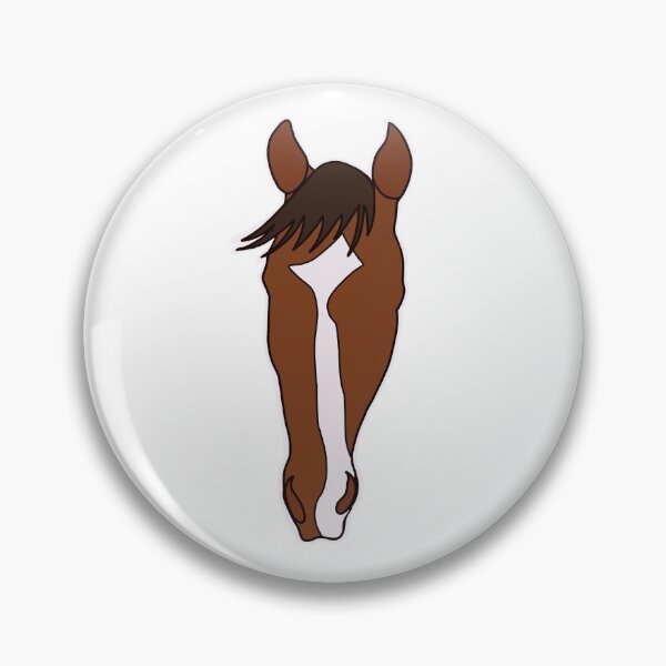 Item preview, Minimalist Bay Horse with Blaze Head designed and sold by lilycm44.