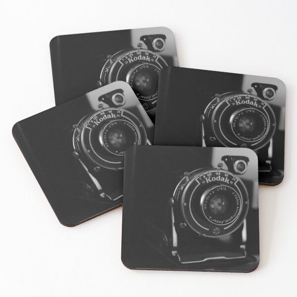 Item preview, Close-up photo of a retro analog camera in black and white designed and sold by Diana van Neck.