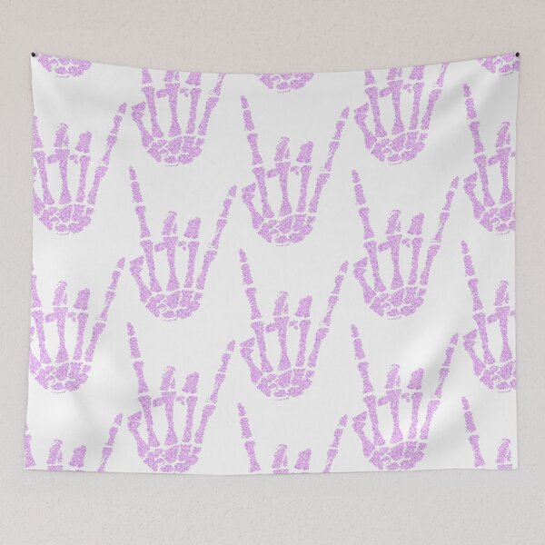 Item preview, Sparkle rock and roll skeleton hands designed and sold by Gloria Lam.