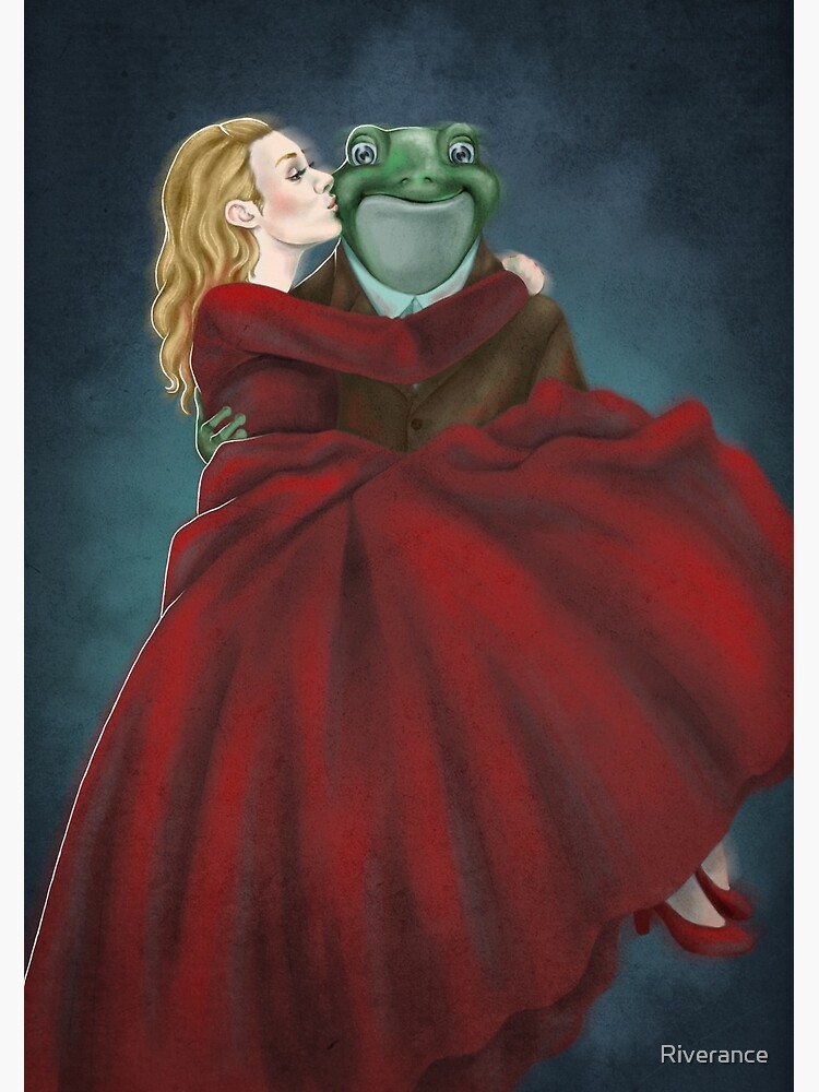 Froggy And Red Greeting Card By Riverance Redbubble