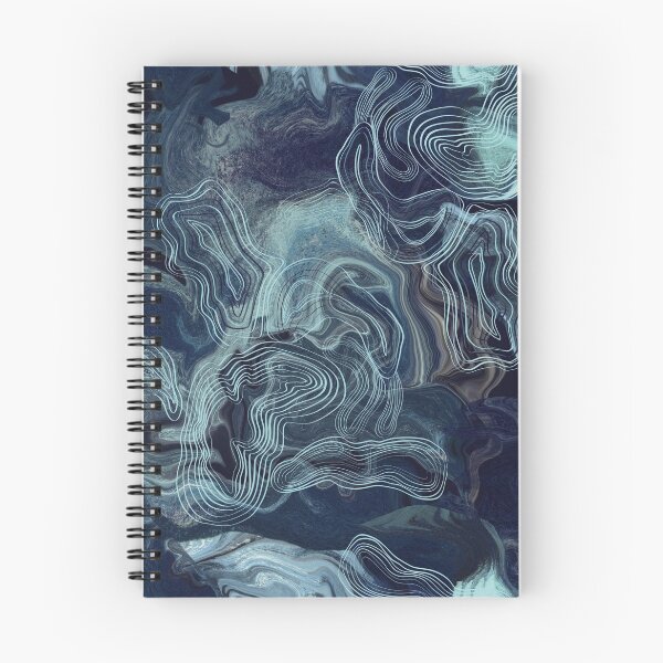 Item preview, blue marble  pattern designed and sold by ANAKOTO.