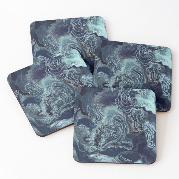 Item preview, blue marble  pattern designed and sold by ANAKOTO.