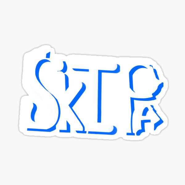 Vista previa del artículo con la obra «ski PA blanco / azul», diseñado y vendido por Arden Danielle.