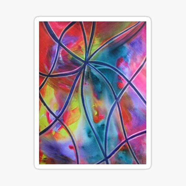 Faux -Stained Glass 1 Sticker