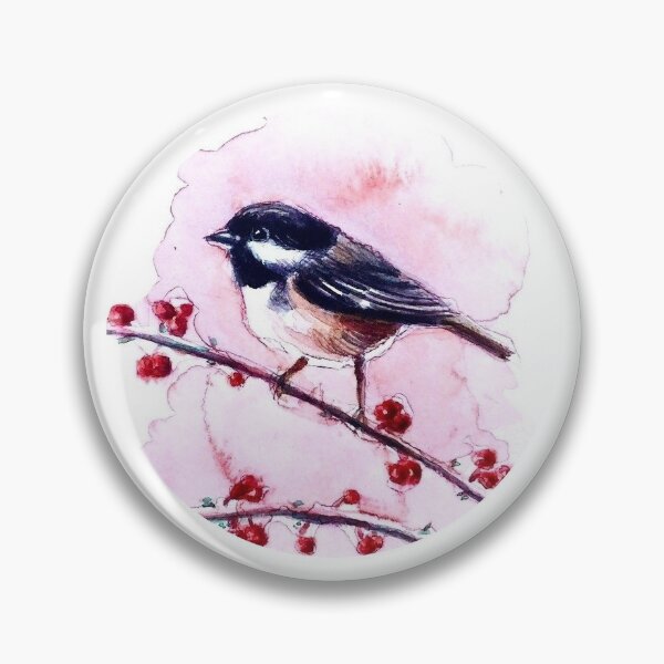 Item preview, Original Chickadee Bird Watercolor Painting III designed and sold by Zhangyeying.