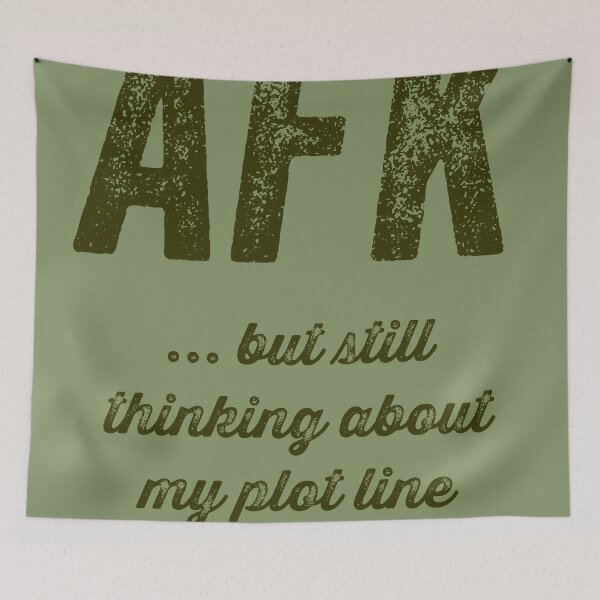 Item preview, AFK ... but still thinking about my plot line designed and sold by sandpiperstudio.