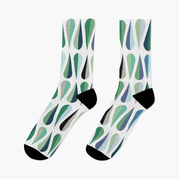 Item preview, Green and blue raindrops pattern designed and sold by BattaAnastasia.