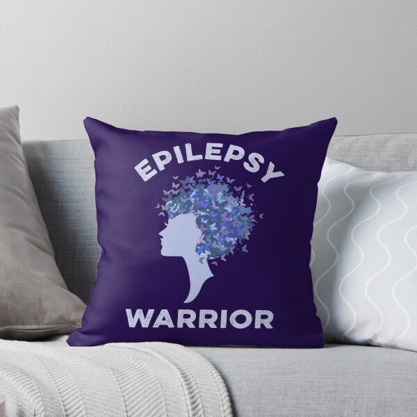 Item preview, Epilepsy Warrior Butterfly Purple Butterflies Brain Seizure Neurological Disorder designed and sold by gkao.