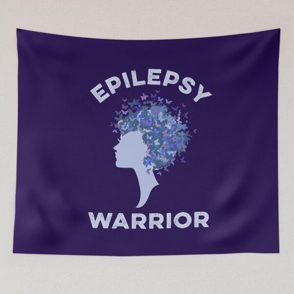 Item preview, Epilepsy Warrior Butterfly Purple Butterflies Brain Seizure Neurological Disorder designed and sold by gkao.