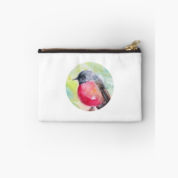 Item preview, Original Pink Robin Bird Watercolor Painting designed and sold by Zhangyeying.