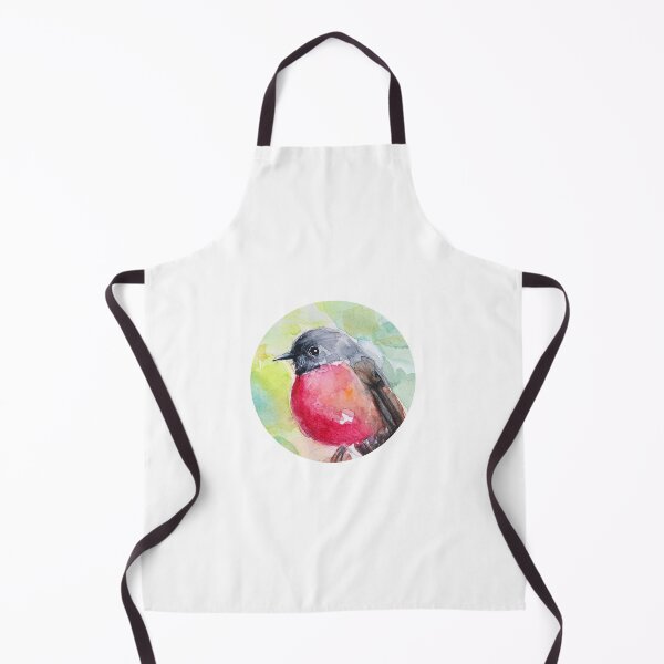 Item preview, Original Pink Robin Bird Watercolor Painting designed and sold by Zhangyeying.