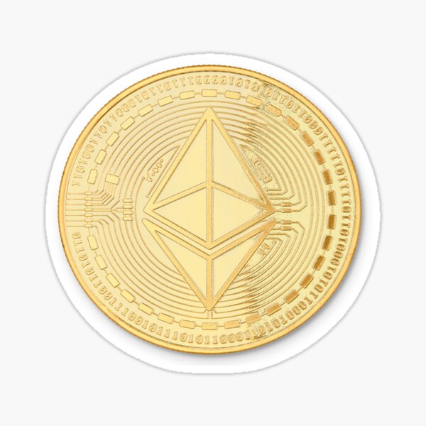 Item preview, Ethereum / Gold Ethereum / ETH / Cryptocurrency / Sticker / Light designed and sold by AnnaWander.