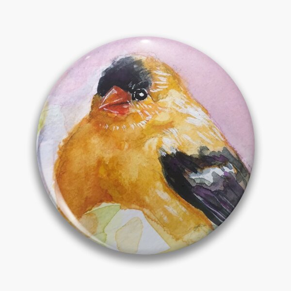 Item preview, Original American Goldfinch Bird Watercolor Painting designed and sold by Zhangyeying.