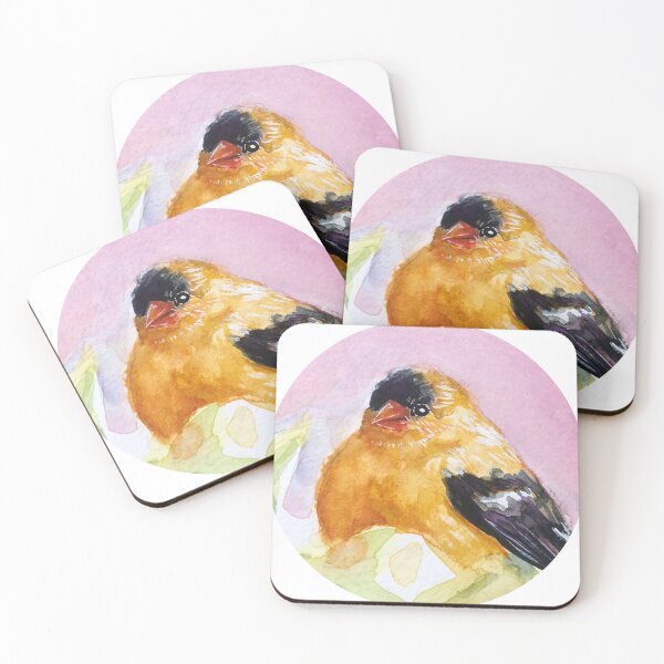 Item preview, Original American Goldfinch Bird Watercolor Painting designed and sold by Zhangyeying.