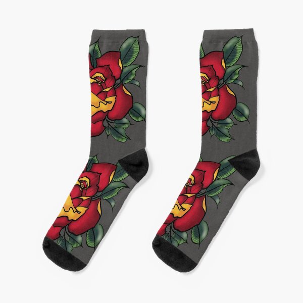 Red Rose Socks for Sale | Redbubble