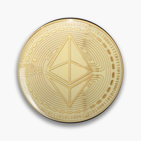 Item preview, Ethereum / Gold Ethereum / ETH / Cryptocurrency / Sticker / Dark designed and sold by AnnaWander.