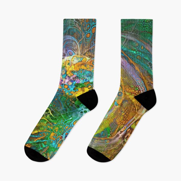 Item preview, Deepdream floral fractalize space galaxy wave abstraction designed and sold by blackhalt.