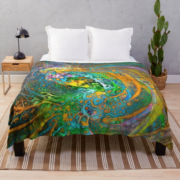 Item preview, Deepdream floral fractalize space galaxy wave abstraction designed and sold by blackhalt.
