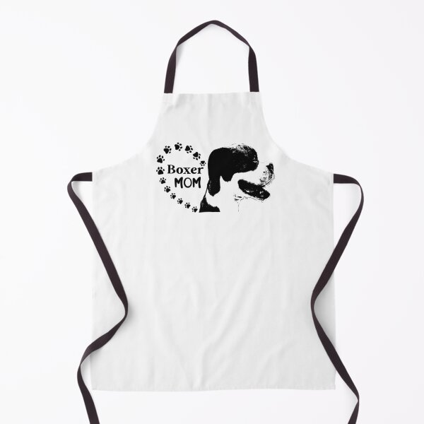 Item preview, Boxer Mom Profile with Paw Print Heart designed and sold by clounewcomb.