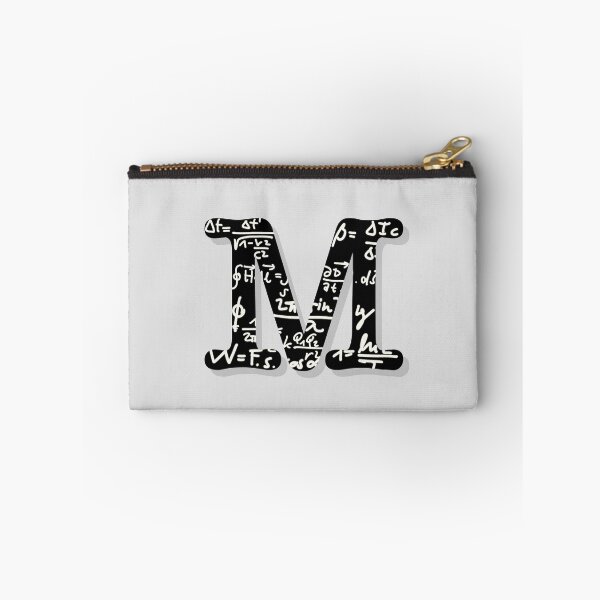 Item preview, Initial 'M' with physics math formulas designed and sold by synchro2070.
