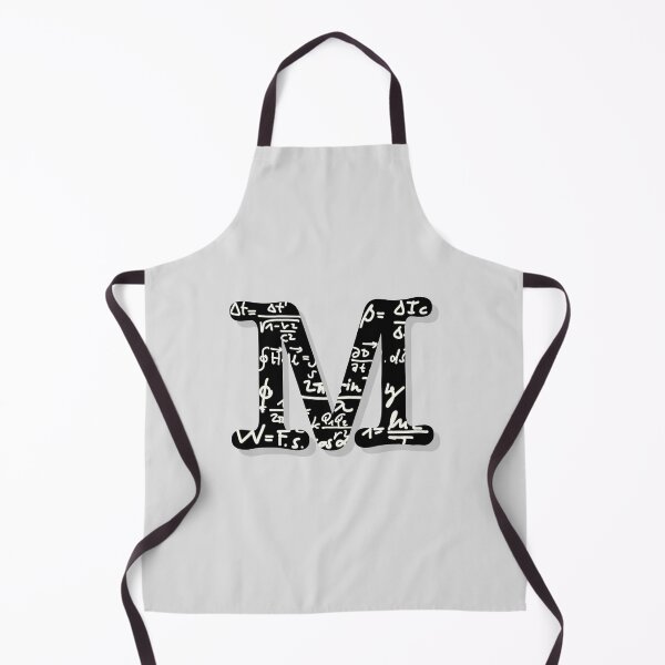 Item preview, Initial 'M' with physics math formulas designed and sold by synchro2070.