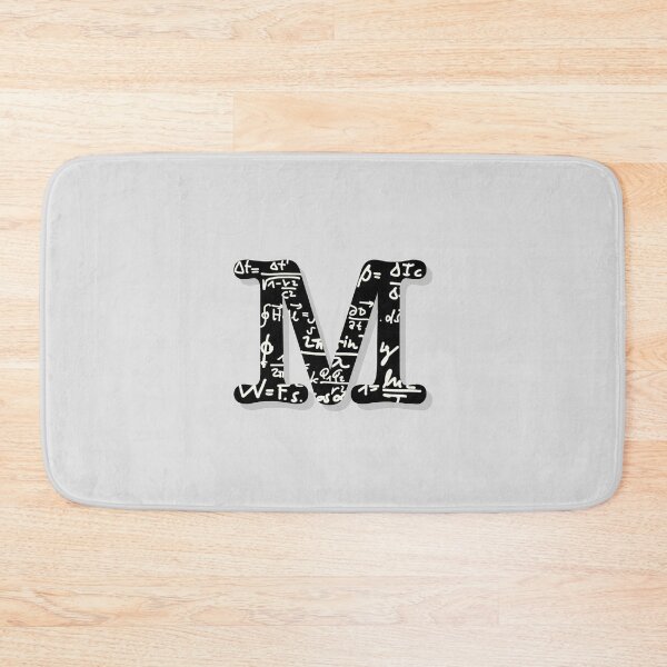 Item preview, Initial 'M' with physics math formulas designed and sold by synchro2070.