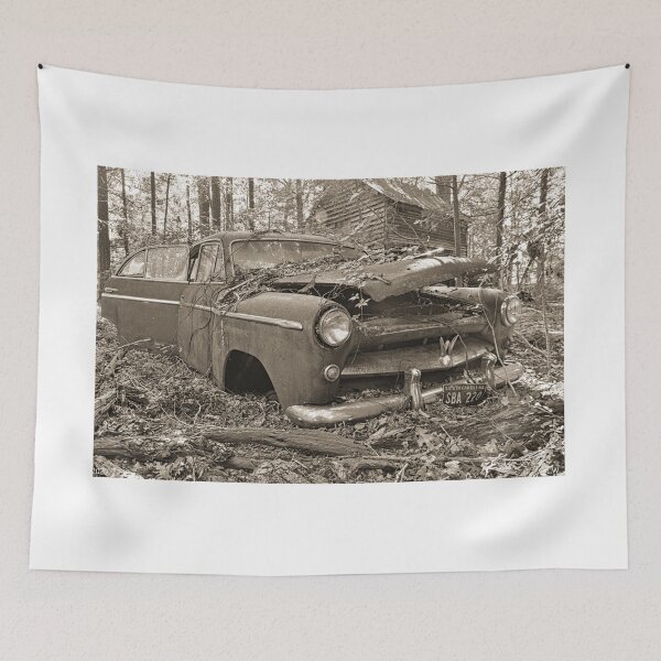 Item preview, Willy's Aero Abandoned Black And White designed and sold by LisaWootenPhoto.