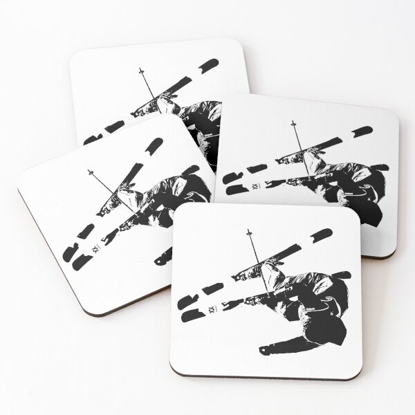 Item preview, Skiing_Stencil_004 designed and sold by graphicassault.