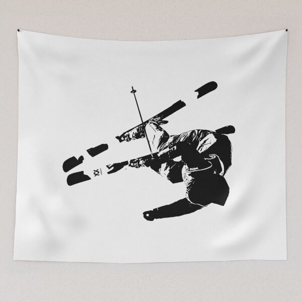 Item preview, Skiing_Stencil_004 designed and sold by graphicassault.