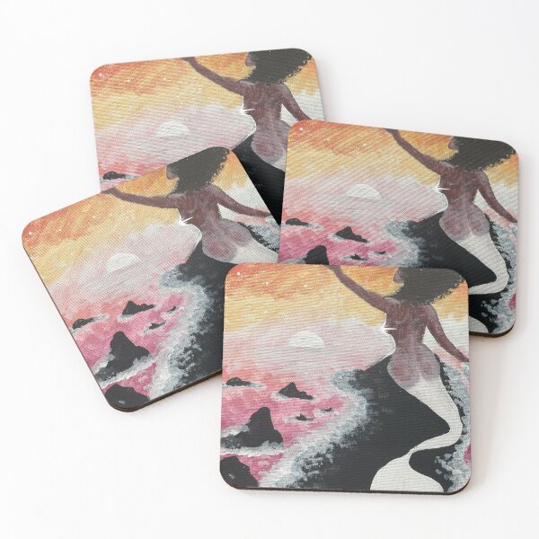 Item preview, Sapphic Sunset Mermaid designed and sold by Moth Hawke Designs.