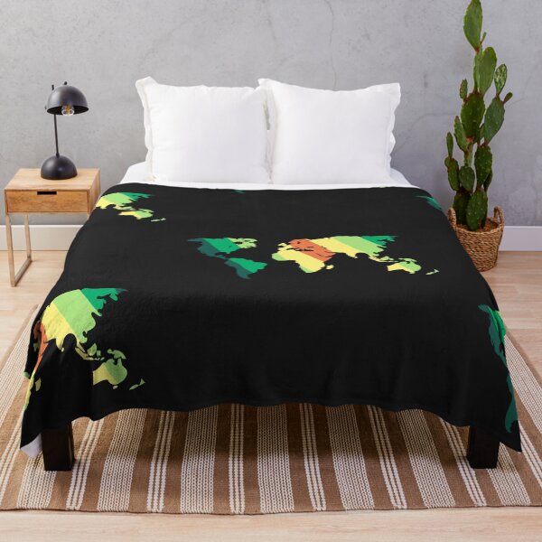 Item preview, Green And Red Planet, World Map designed and sold by Chubuter.