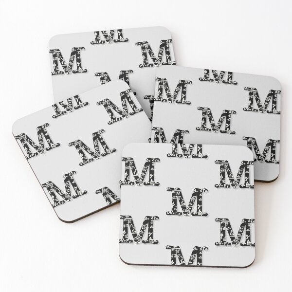 Item preview, Initial 'M' with physics math formulas TILE designed and sold by synchro2070.