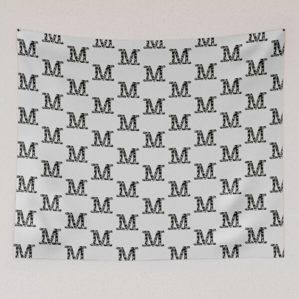 Item preview, Initial 'M' with physics math formulas TILE designed and sold by synchro2070.