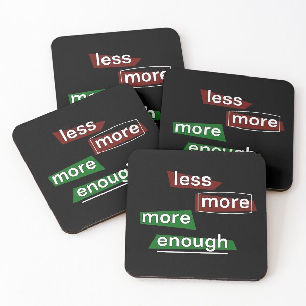 Item preview, Less more - dark BG designed and sold by reIntegration.