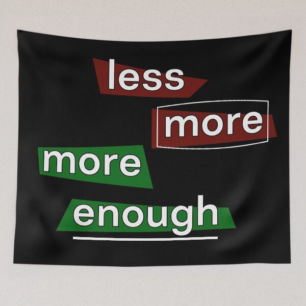 Item preview, Less more - dark BG designed and sold by reIntegration.