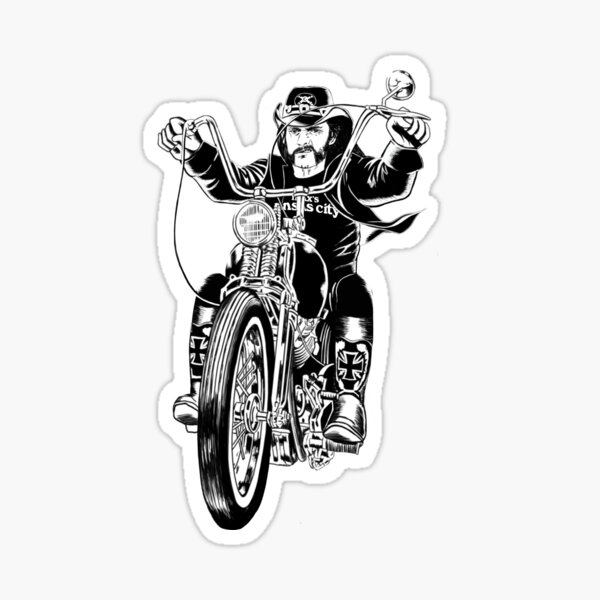 Lemmy motorbike Sticker