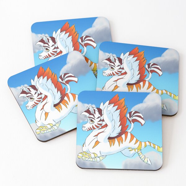 Item preview, Sunset Pegasus Zebra Cute Cartoon Print designed and sold by Lawkbutt.