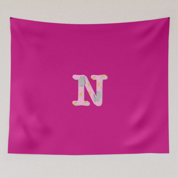 Item preview, Initial 'N' with mouse and cheese designed and sold by synchro2070.