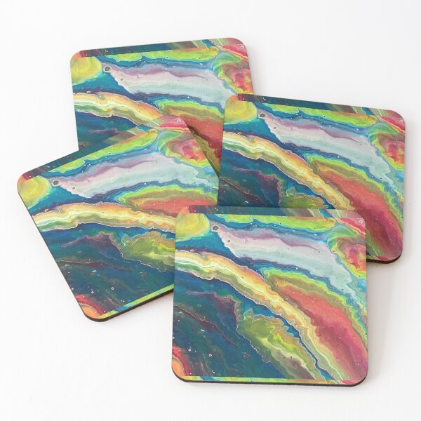 Item preview, Colorful Paint Pour  designed and sold by SierasART.