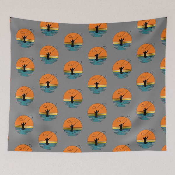 Item preview, Fly Fisherman Sunset - Great Gift for a Fishing Dads designed and sold by Richard529.