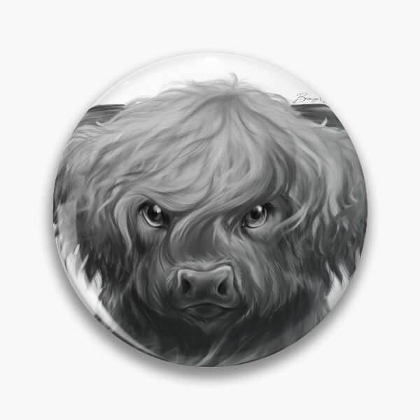 Item preview, Angus the Highland Cow  designed and sold by Bronwyn Gilgallon Art.