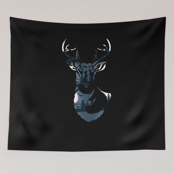 Item preview, It shows a deer in the moonlight - night design designed and sold by ChristopherIBK.