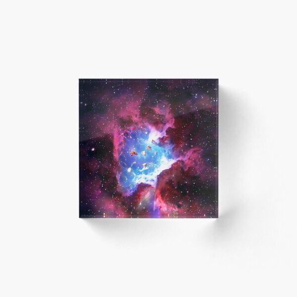 Purple Galaxy Acrylic Block