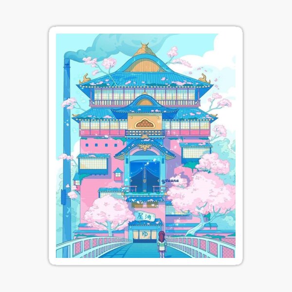 temperamentvolles Badehaus Sticker