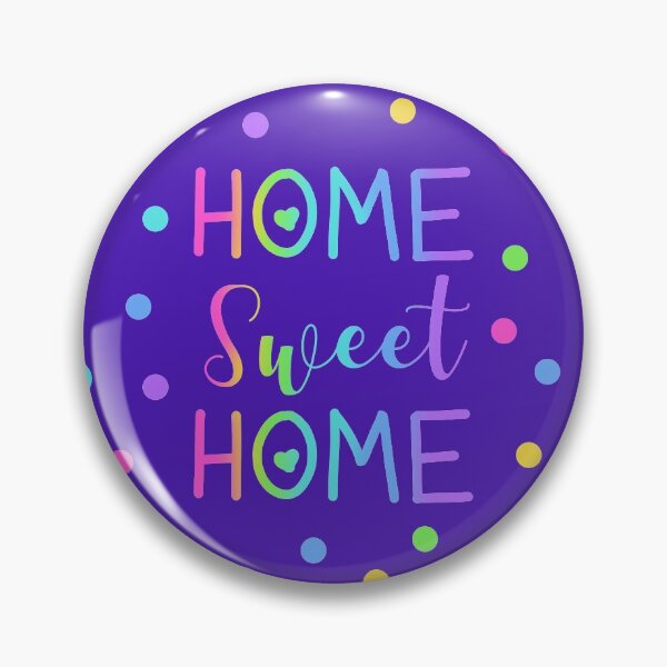 Item preview, Home Sweet Home - Rainbow Gradient with Polka Dots on Purple designed and sold by Whoopsidoodle.