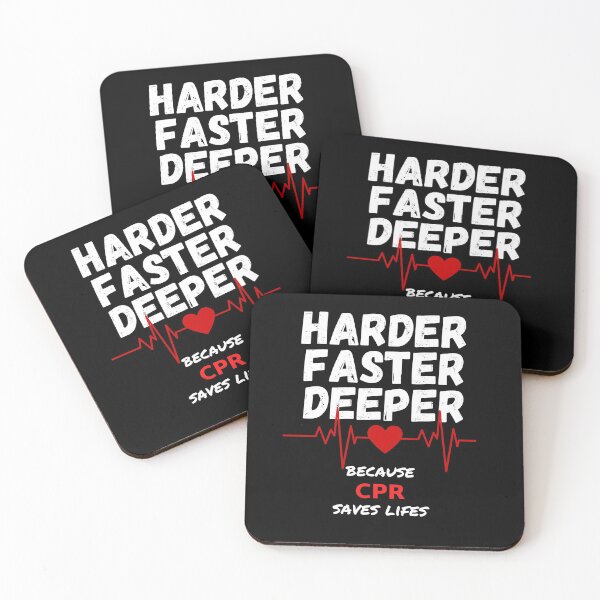 Item preview, Harder, faster, deeper, nurse life designed and sold by DeVeauDesign.