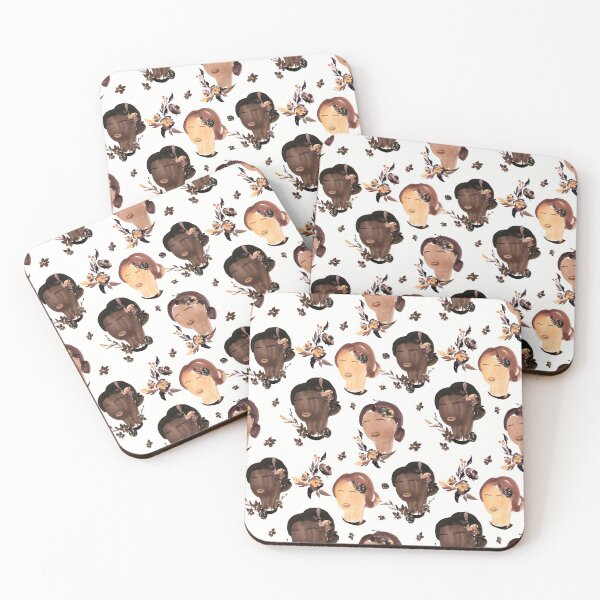 Item preview, Black History Month Heads Pattern designed and sold by Chill360.