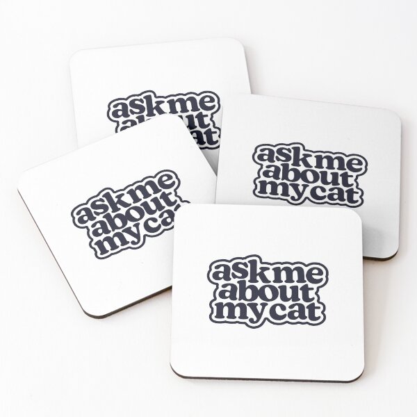 Item preview, Ask Me About My Cat in Black designed and sold by MessyBestie.